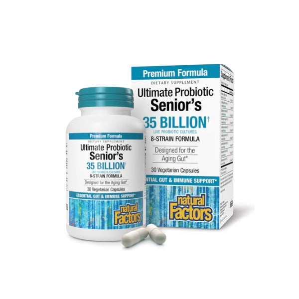 Probiótico Ultimate Tercera Edad 35 Billones (30 vcap), Natural Factors
