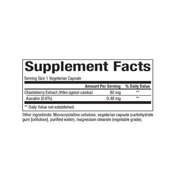 Extracto de Sauzgatillo Vitex 80 mg Chasteberry WomenSense® (90 vcap), Natural Factors