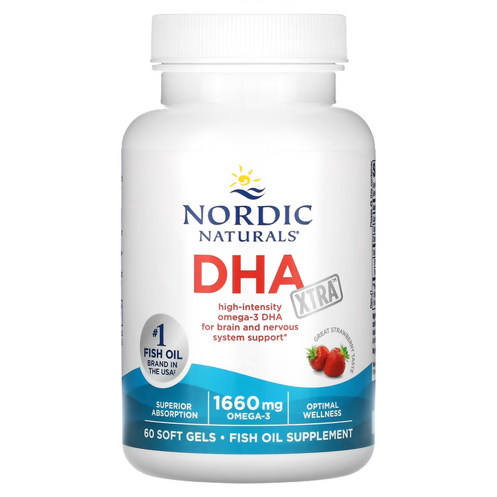 DHA Xtra Sabor Fresa 1660mg (60 sofgtels), Nordic Naturals