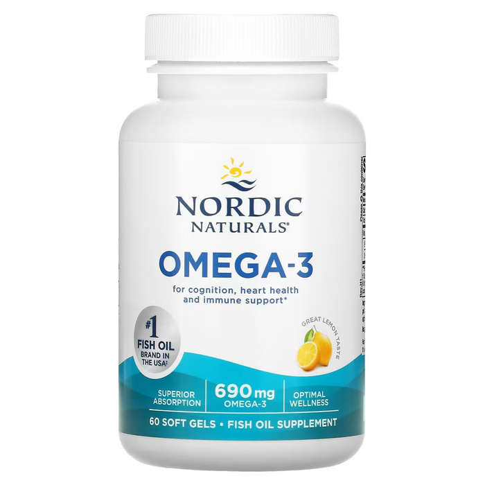 Omega 3, 690 mg (60 softgels), Nordic Naturals