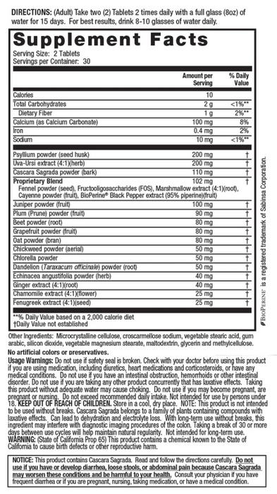 Perdida de Peso de 15 días, Cleanse & Flush (60 tabs), Irwin Naturals