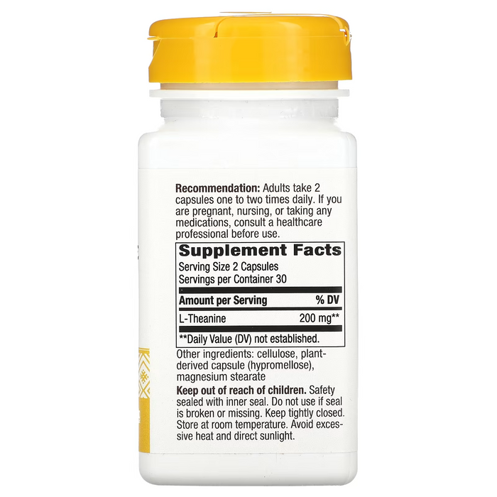 L-Teanina 200mg (60 veg caps), Nature's Way
