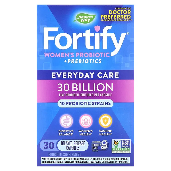 Probiótico Diario para Mujeres 30 Billion Fortify® (30 caps), Nature's Way