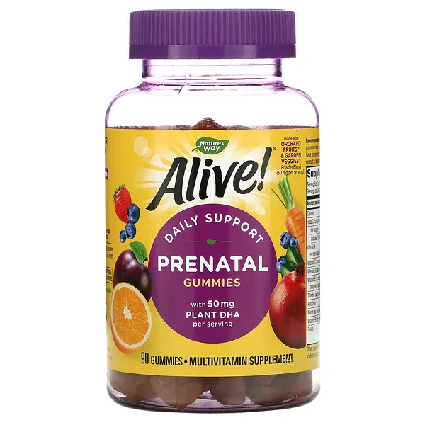 Alive!® Multivitamínico Prenatal para la Salud Diaria (90 gomitas)