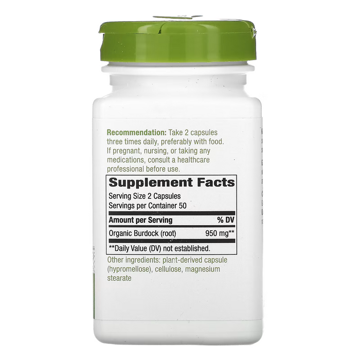 Raiz de Bardana 950 mg (100 veg caps), Nature's Way