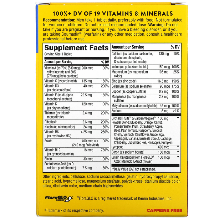 Multivitamínico Energía para Hombres Alive!® (50 tabs), Nature's Way