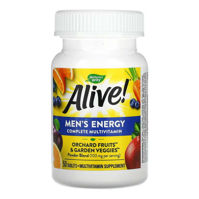 Multivitamínico Energía para Hombres Alive!® (50 tabs), Nature's Way