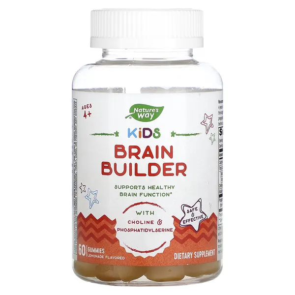Función Cerebral para Niños Brain Builder (60 gomitas), Nature's Way