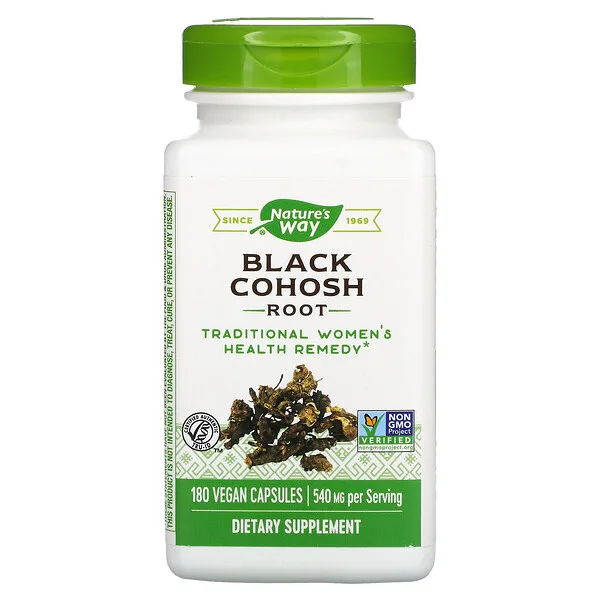 Raiz De Cohosh Negro 540 mg (180 veg caps), Nature's Way