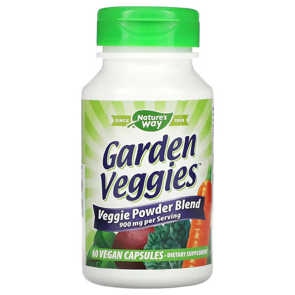 Nutrientes Vegetales 900 mg Garden Veggies® (60 veg caps), Nature's Way