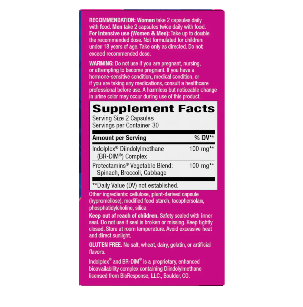 Metabolismo de Estrógenos Dim-Plus™ (60 veg caps), Nature's Way