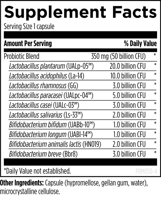 Probiotico ProbioMed™ 50 (30 veg caps), Designs for Health