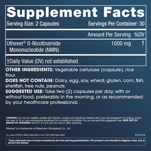 NMN Pro™ 1000 mg Uthever® NMN (60 caps), ProHealth