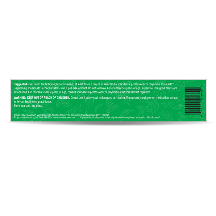 Pasta Dental PerioBrite Coolmint (4 oz 113.4 gr), Nature's Answer