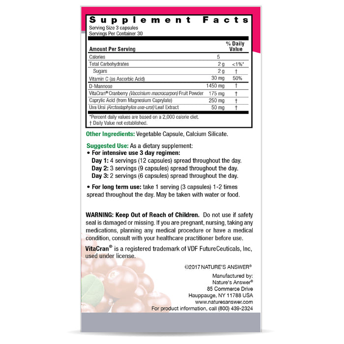 Apoyo Urinario UT Answer 1955 mg (90 caps), Nature's Answer