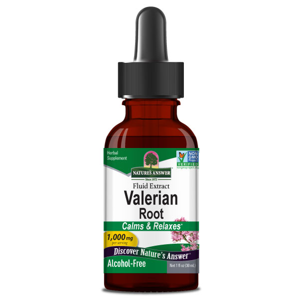 Extracto de Raíz de Valeriana 1000 mg, Liquido (1 fl oz 30 ml), Nature's Answer