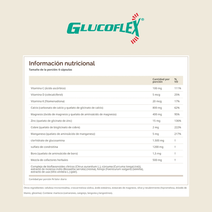 Glucosamina y CSA Glucoflex® (60 caplets), Windmill