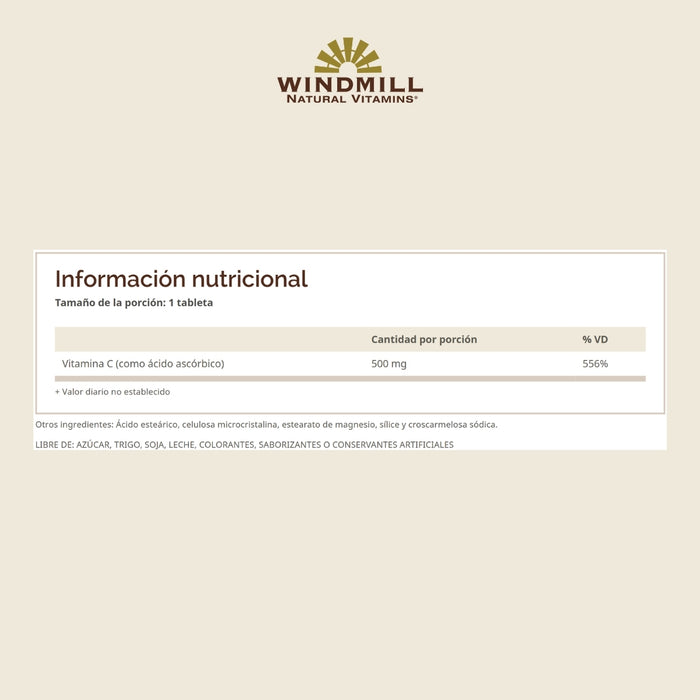 Vitamina C-500 mg (100 tabs), Windmill