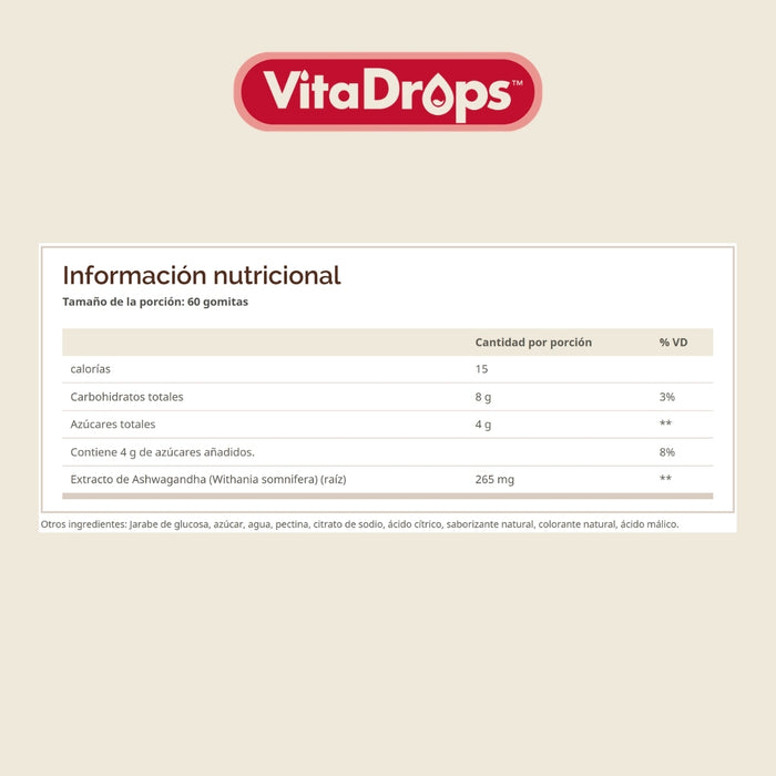 Ashwagandha Sabor Cítrico VitaDrops™ (60 gomitas), Windmill