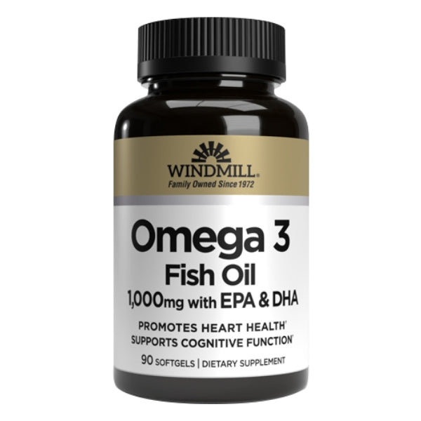 Omega-3 1000 mg con EPA y DHA (90 softgels), Windmill