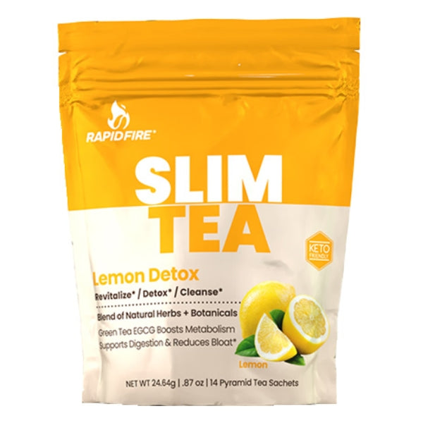 Té Adelgazante de Rápida Acción Slim Tea Rapid Fire® Sabor Limón (14 pzs), Windmill