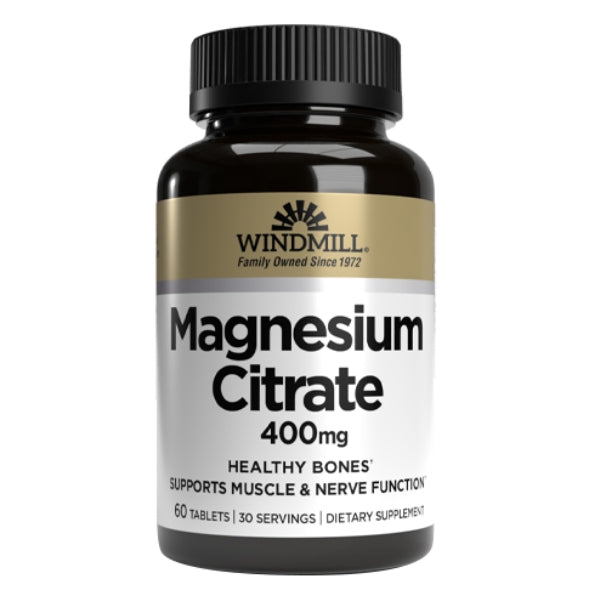 Citrato de Magnesio 400 mg (60 tabs), Windmill