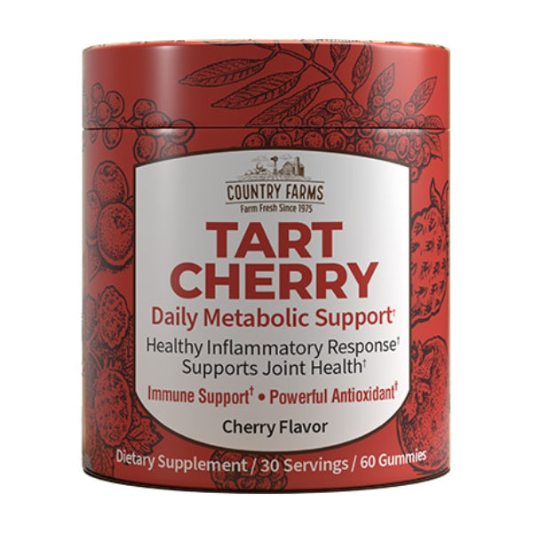 Apoyo a Articulaciones Tart Cherry Sabor Cereza Country Farms® (60 gomitas), Windmill