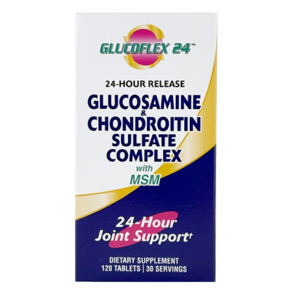 Glucosamina y Sulfato de Condroitina con MSM Glucoflex® (120 caplets), Windmill
