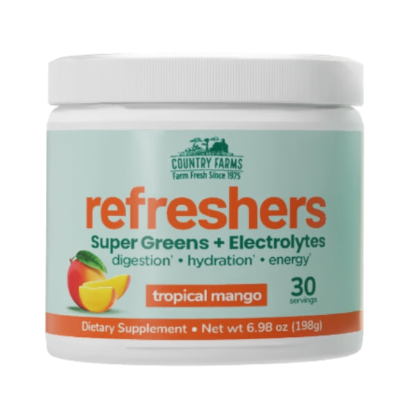 Electrolitos + Super Greens Sabor Mango Country Farms® (198 g), Windmill