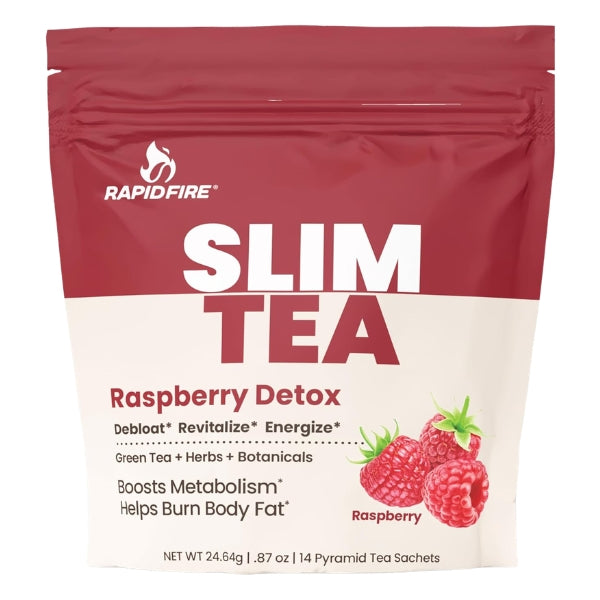 Té Adelgazante para Desintoxicaión Rapid Fire® Sabor Frambuesa (14 sobres), Windmill