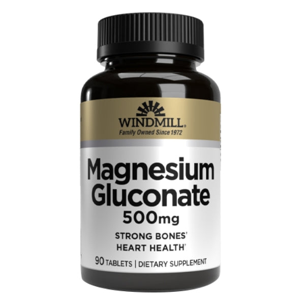 Gluconato de Magnesio 500 mg (90 tabs), Windmill