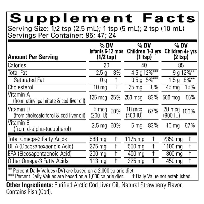 Aceite de Hígado de Bacalao para Niños (8 fl oz 237ml), Child Life