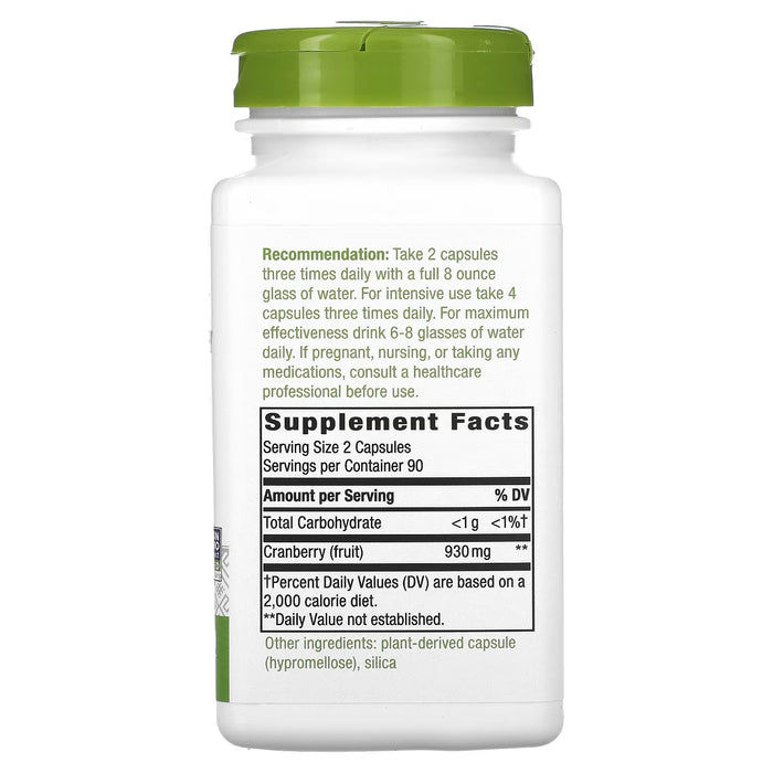 Apoyo Urinario, Arándano 930 mg (180 veg caps), Nature's Way