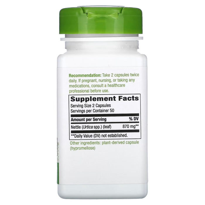 Hoja De Ortiga 870 mg (100 veg caps), Nature's Way