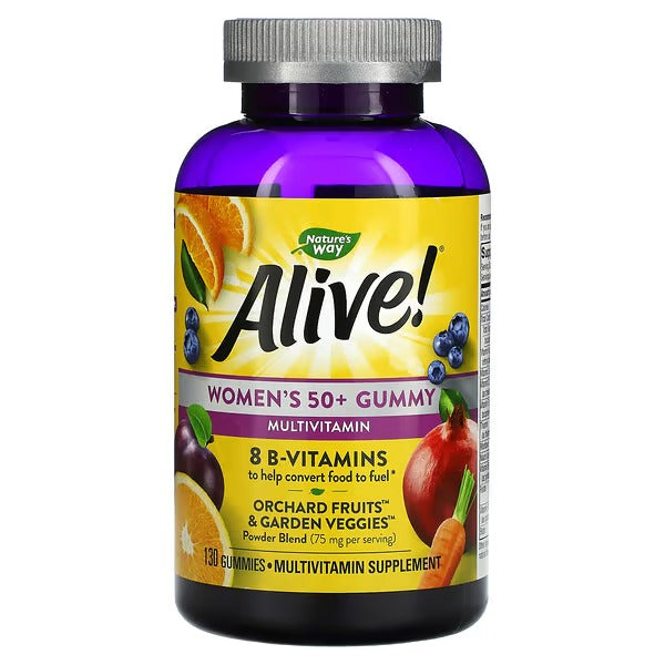 Multivitamínico para Mujeres 50+ Alive!® (130 gomitas), Nature's Way
