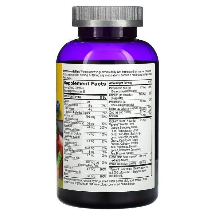 Multivitamínico para Mujeres 50+ Alive!® (130 gomitas), Nature's Way