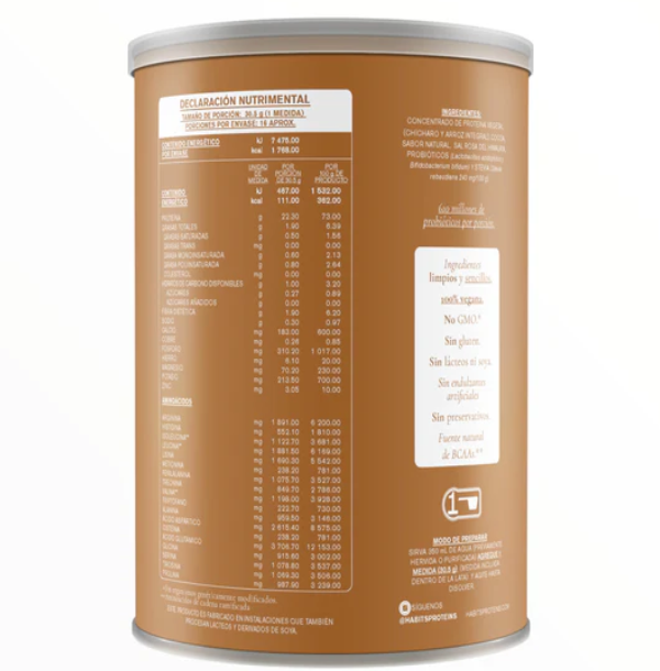 Proteína Probiótica Sabor Chocolate (488 g), Habits