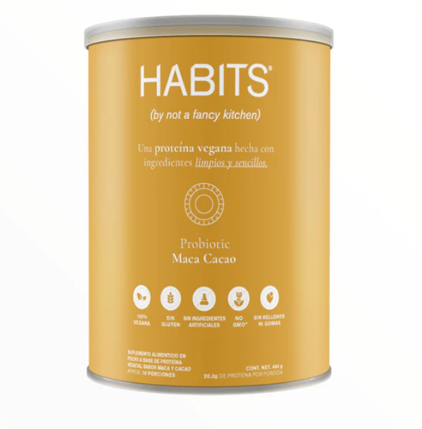 Proteína Probiótica Sabor Maca Cacao (488 g), Habits