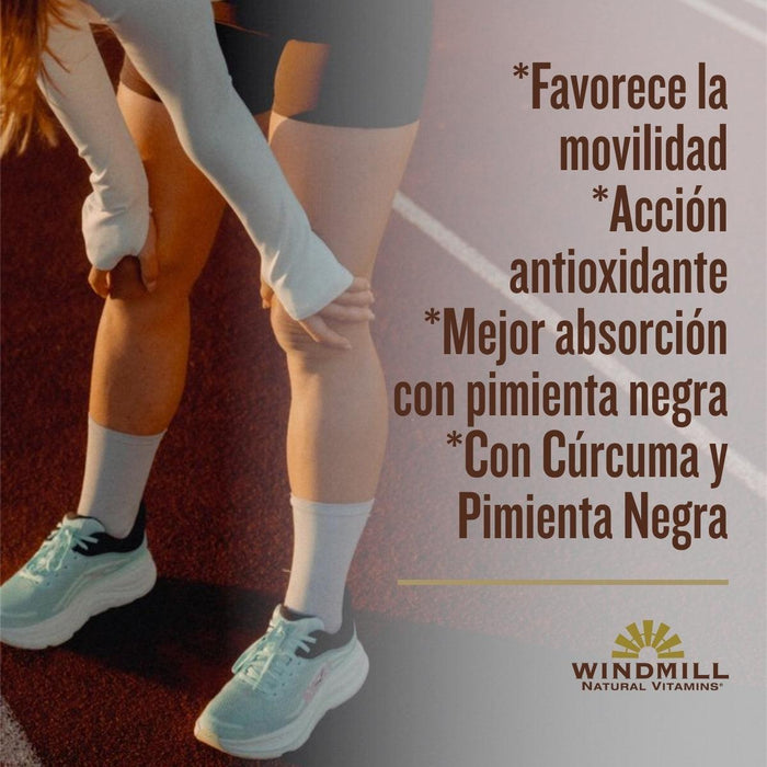 Complejo de Cúrcuma con Pimienta Negra (60 caps), Windmill