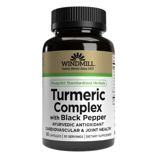 Complejo de Cúrcuma con Pimienta Negra (60 caps), Windmill