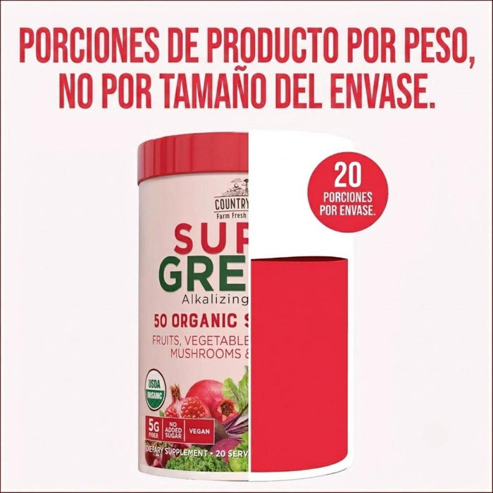 Apoyo Inmunológico Super Greens Country Farms® (300 g), Windmill