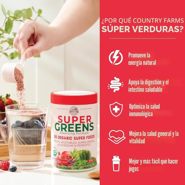 Apoyo Inmunológico Super Greens Country Farms® (300 g), Windmill