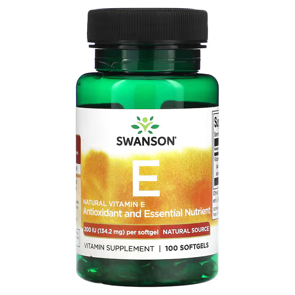 Vitamina E 200IU 134.2 mg (100 Softgels), Swanson