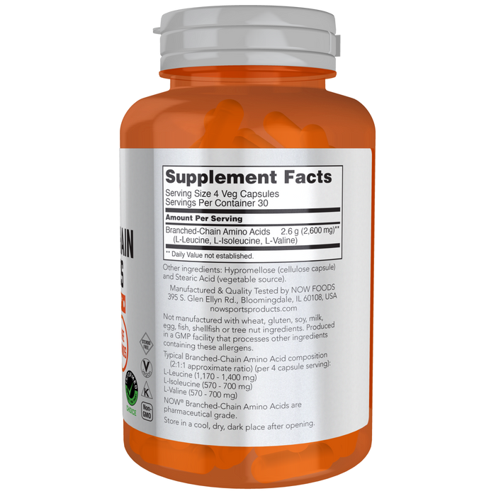 Aminoacidos de Cadena Ramificada (120 veg caps)
