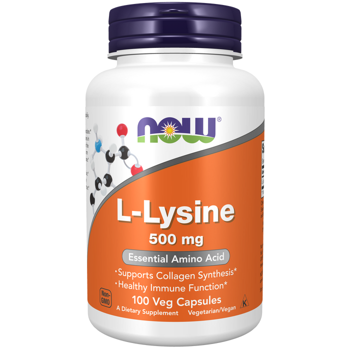 Now L-Lisina 500 mg (100 veg caps)