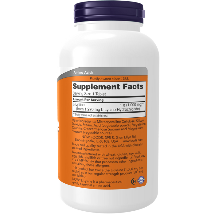 L-Lisina Doble Fuerza 1000 mg (250 tabs)