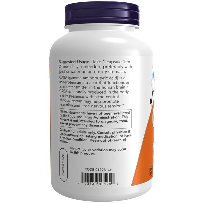 GABA 750 mg (200 veg caps)
