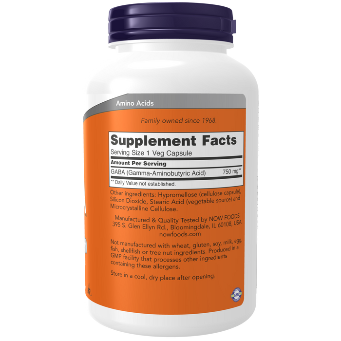 GABA 750 mg (200 veg caps)