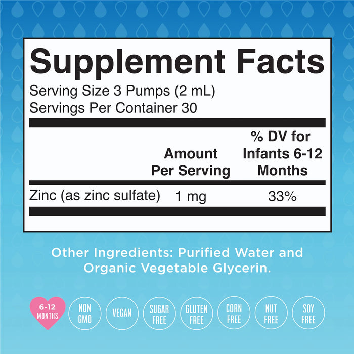 Zinc Infantil Organico, Liquido (2 fl oz 60ml), Mary Ruth´s