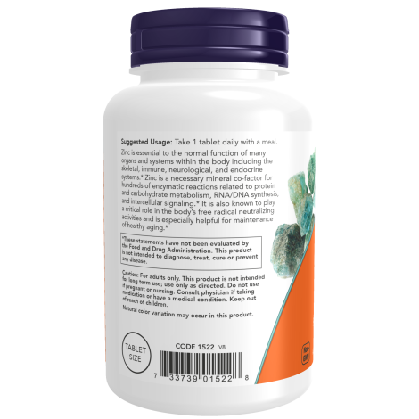 Zinc 50mg Gluconato (250 tabs)